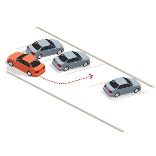 Парковка под углом задним и передним ходом, Сергей Кокшаев