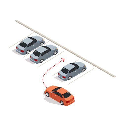 Перпендикулярная парковка передним ходом, Сергей Кокшаев