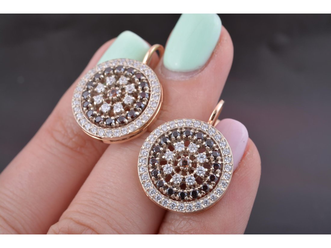 Сережки з розсипом