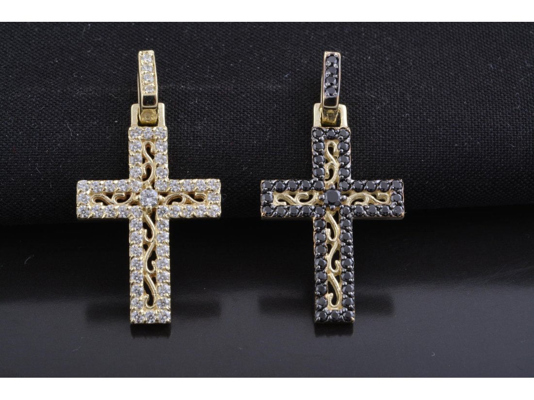 Підвіс Хрест із завитками