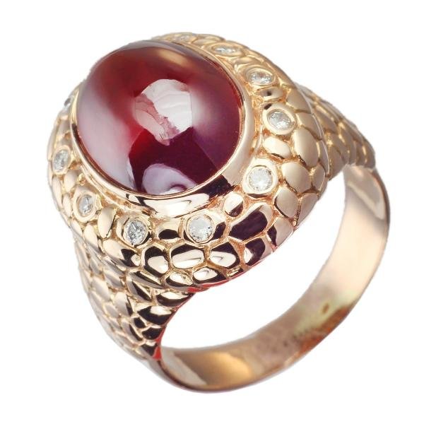 Каблучка з гранатом