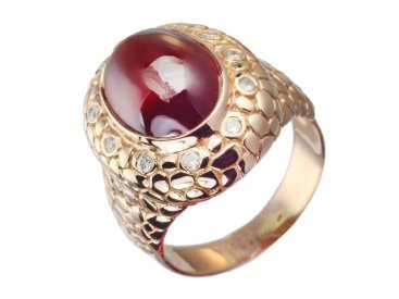 Каблучка з гранатом - Фото Каблучка з гранатом - Купити