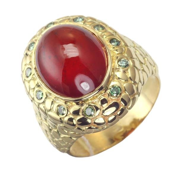 Каблучка з гранатом - Купити