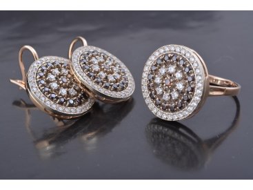 Гарнітур з розсипом каміння - Купити