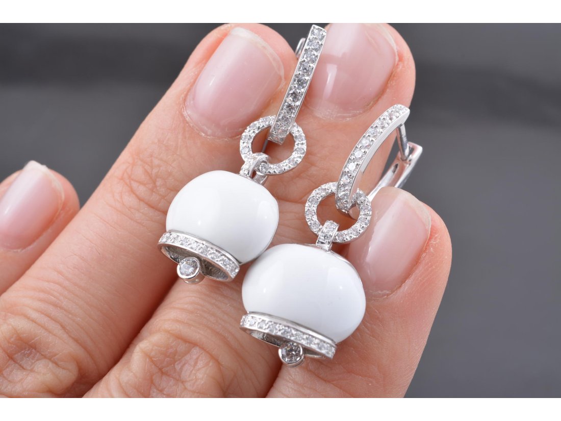 Сережки-дзвіночки у стилі Chantecler, срібло