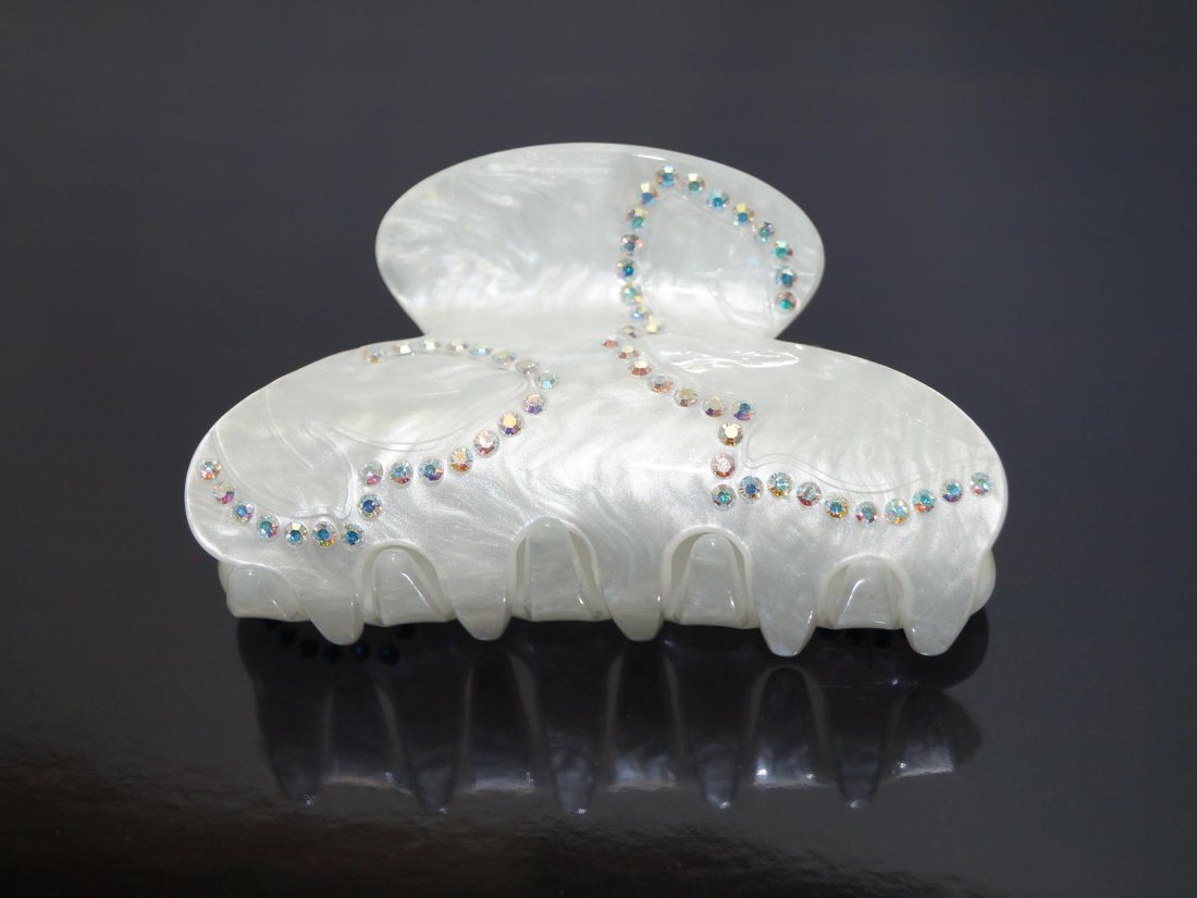 Краби для волосся. Французький пластик. 8.5 см.