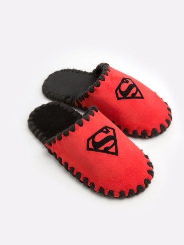 Детские домашние тапочки Superman, красные закрытые, Family Story - Купить