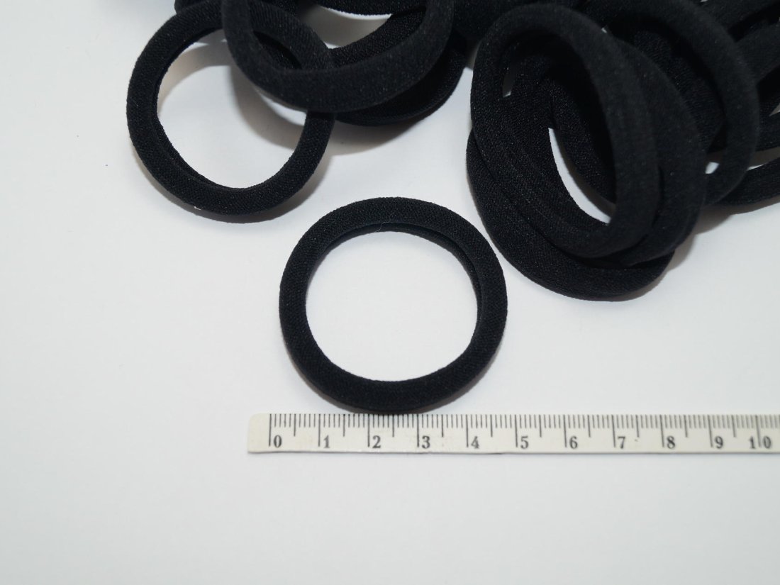 Резинки Безшовні №30.Чорні. - Кристалік