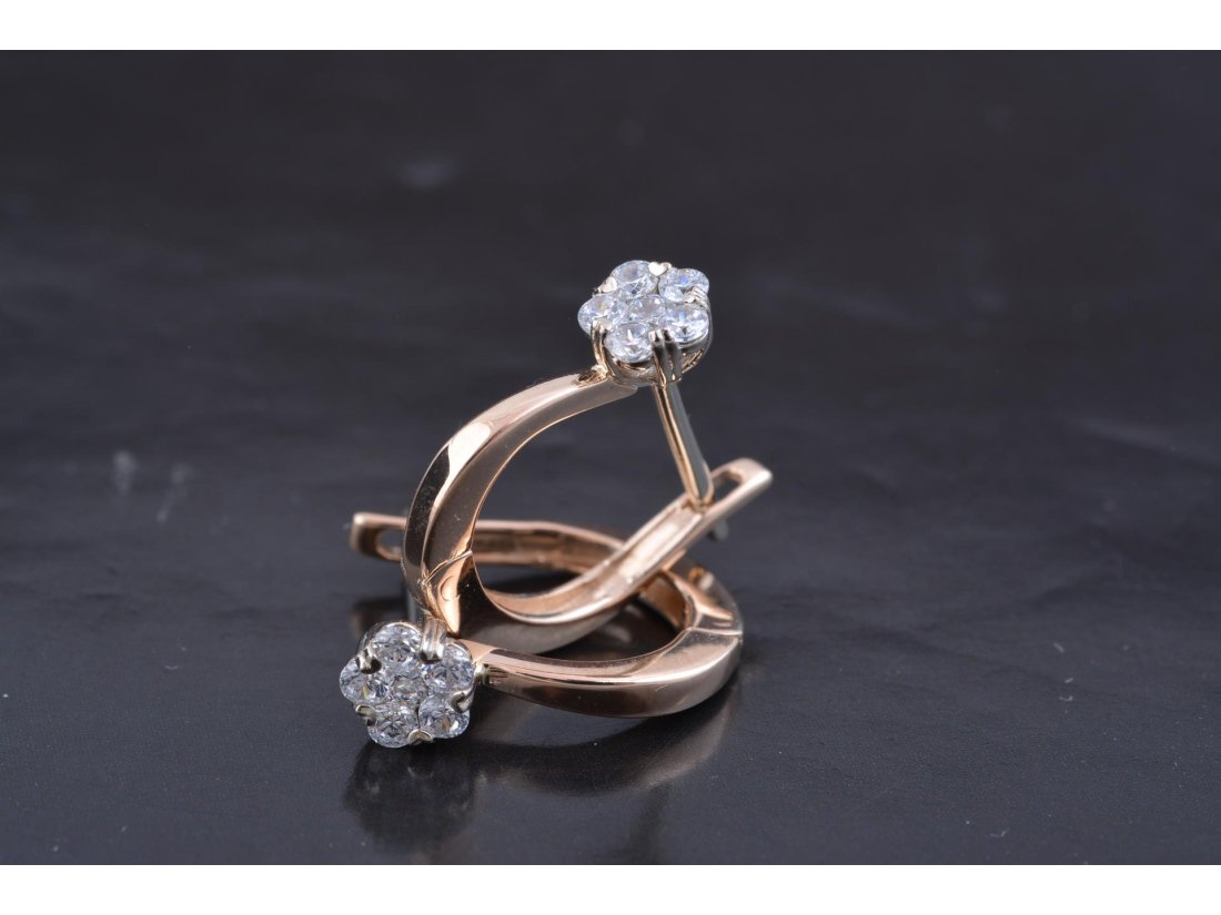 Повсякденні сережки з цирконієм