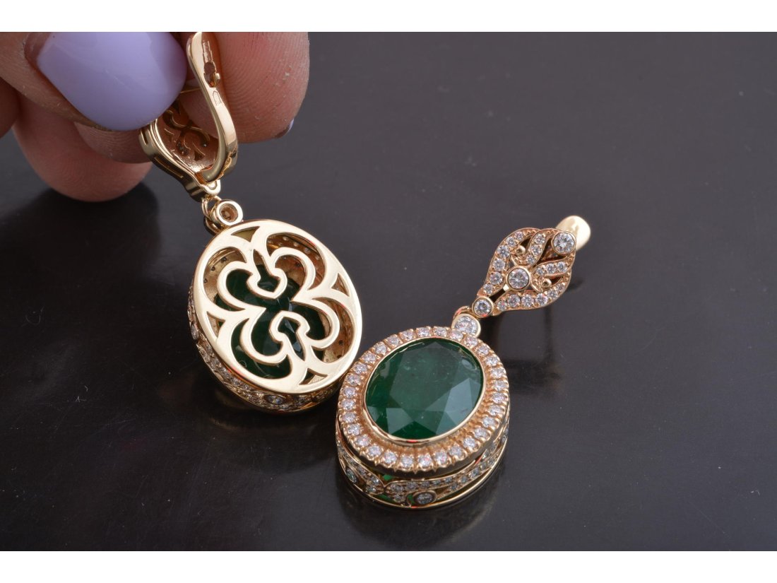 Сережки з діамантами - Купити