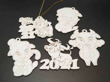 Ялинкові іграшки з дерева - Купити