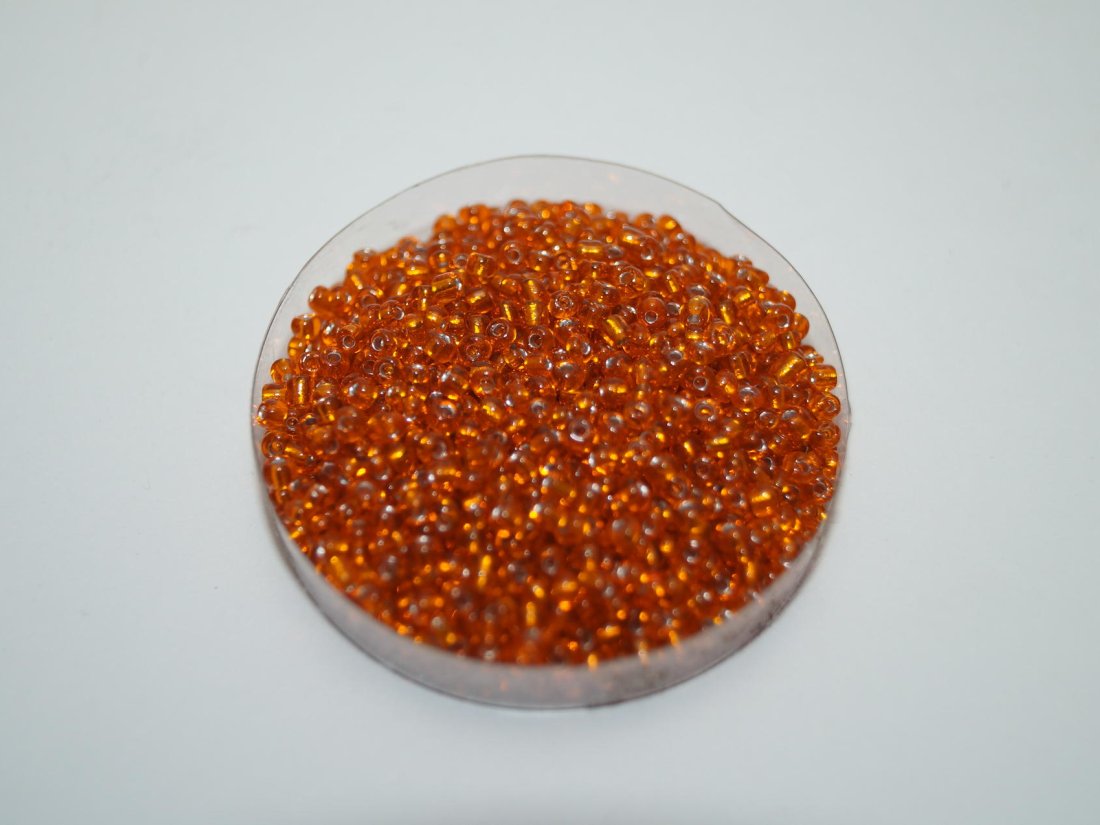 Бісер Дрібний Китайський. 450 г. №12/29В Помаранчевий.