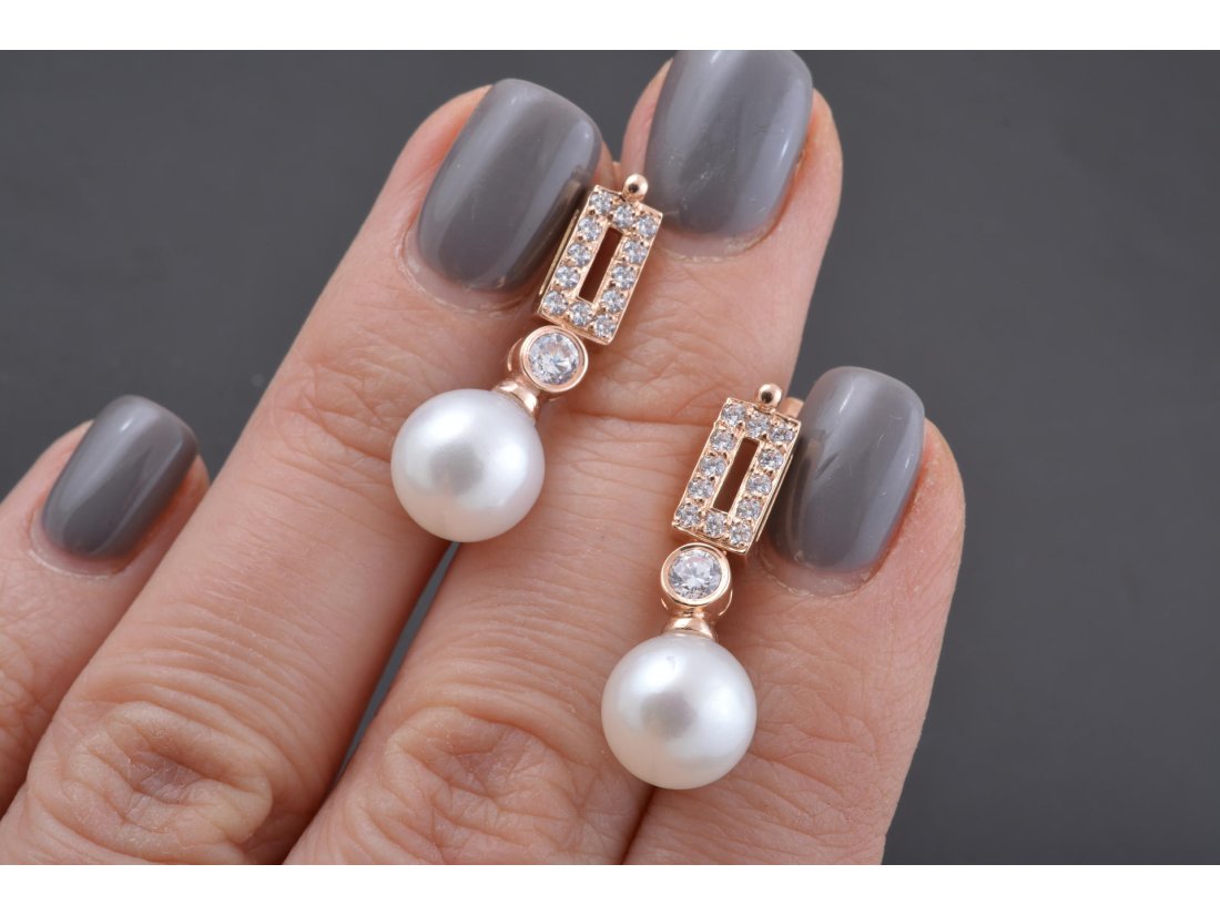 Сережки з перлами