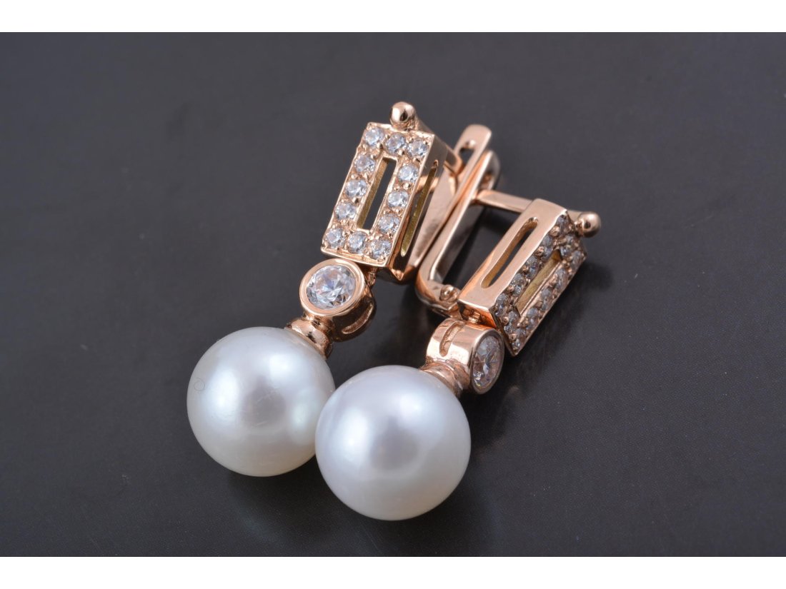 Сережки з перлами