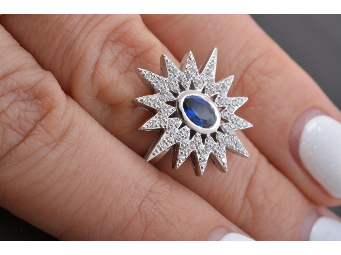 Каблучка "Зірка" срібло - Купити