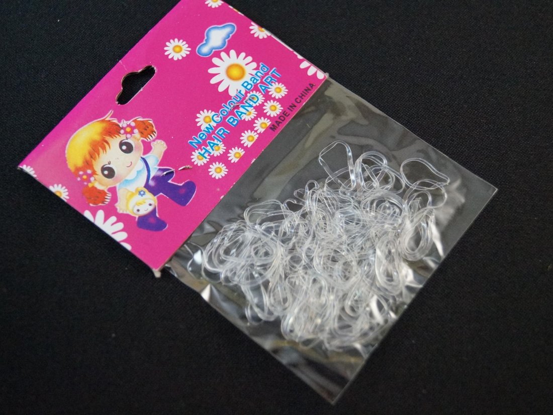 Резинки тонкі силіконові. Прозорі.