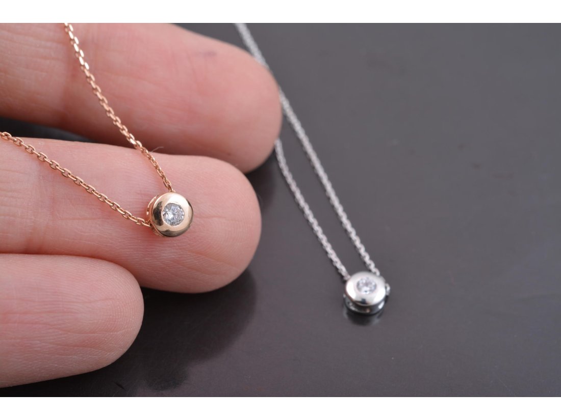 Кольє з маленьким бігунком - Купити