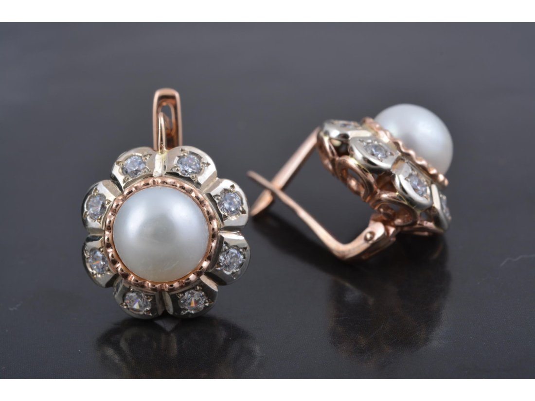 Сережки з перлами - Купити