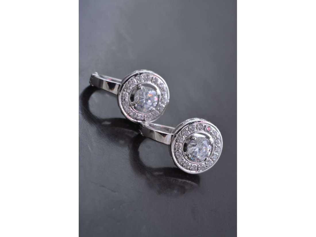 Повсякденні сережки з цирконієм