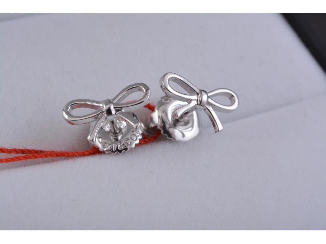 Сережки-пусети "Бантики" - Багира