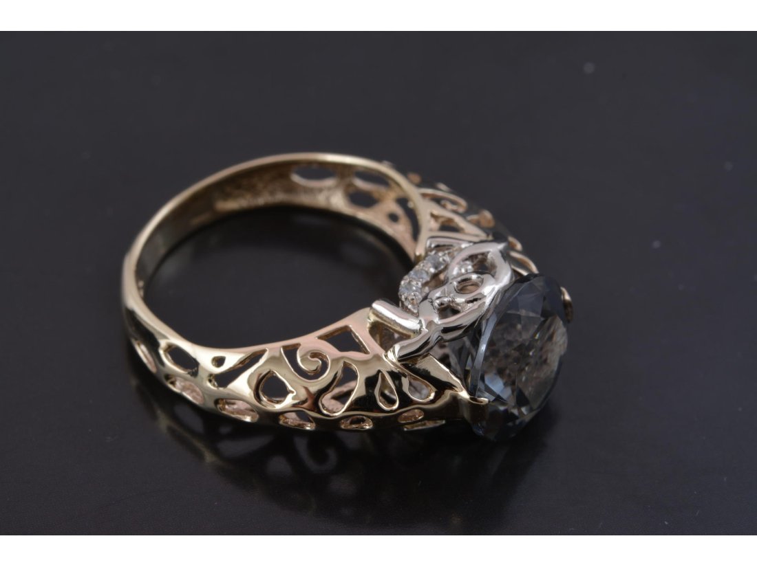 Каблучка з каменем &quot;Нано-Грей&quot; - Багира