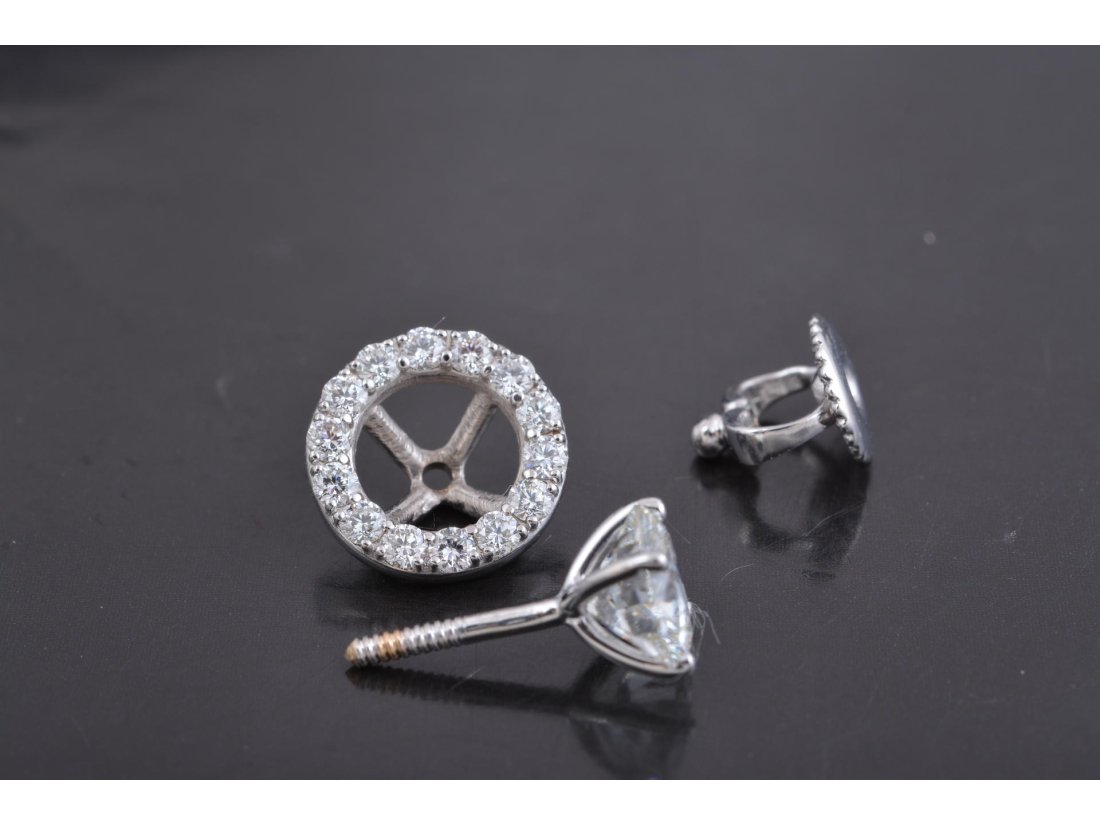 Сережки-трансформери з діамантами - Багира