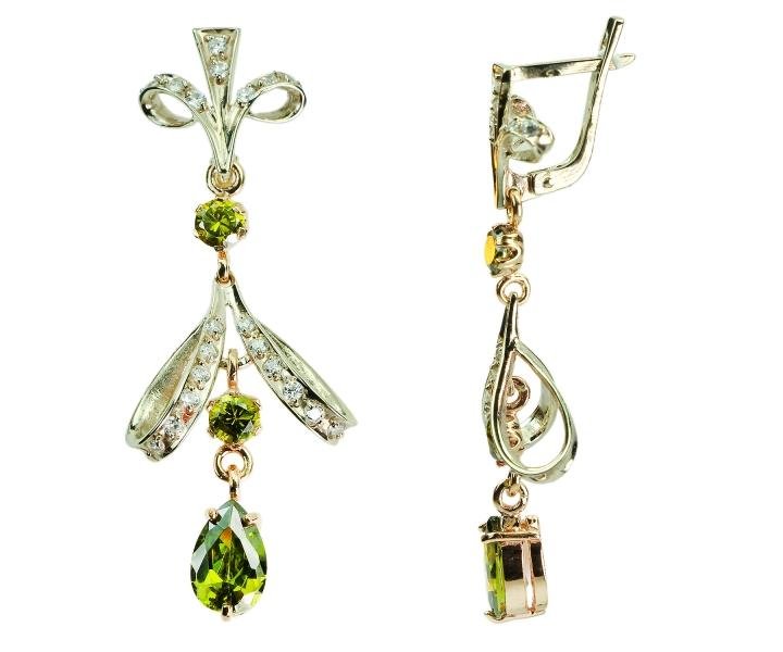 Довгі сережки, вечірні - Фото1 Довгі сережки, вечірні