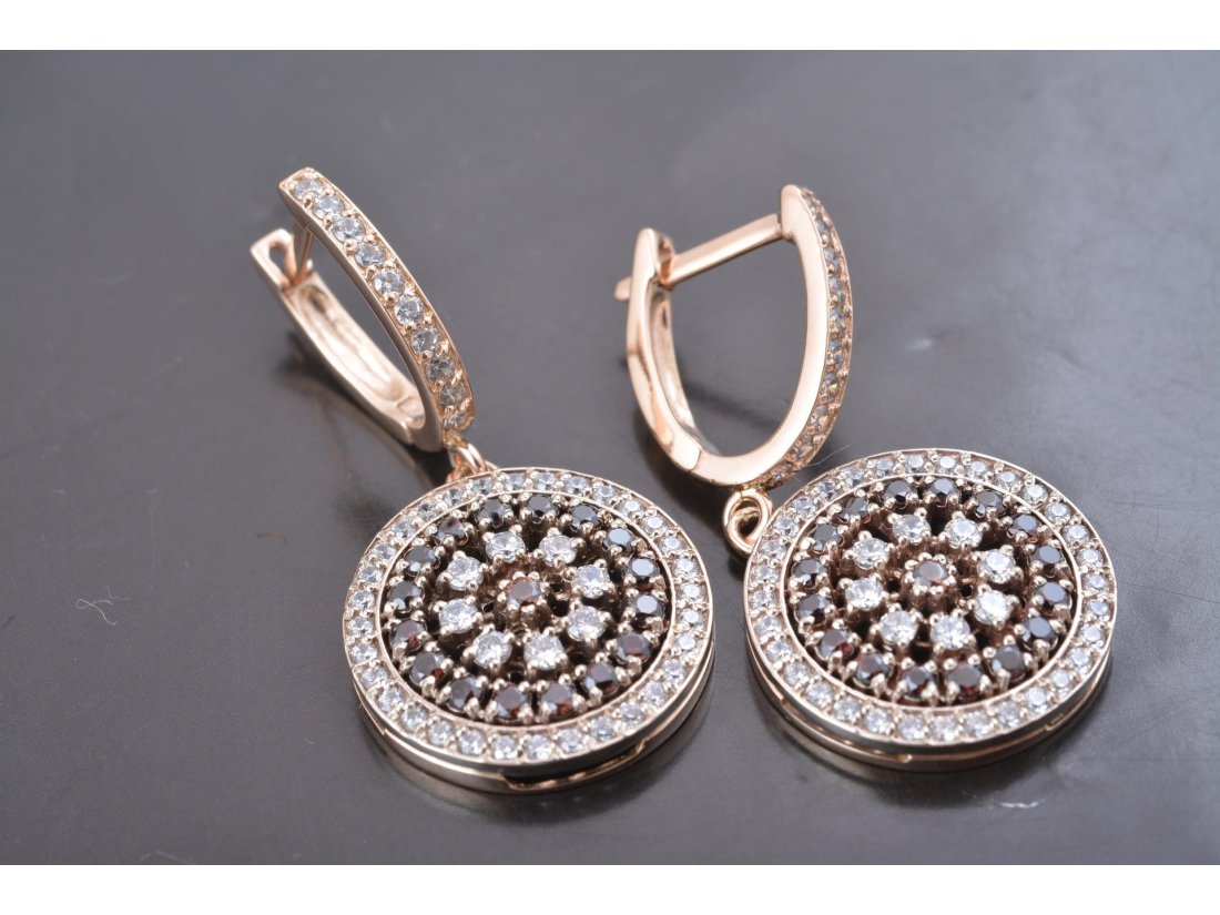 Сережки з розсипом