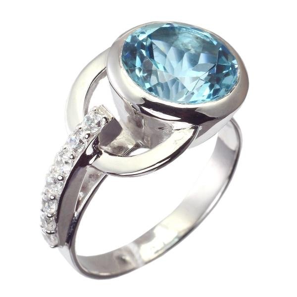 Каблучка з топазом/аметистом - Фото2 Каблучка з топазом/аметистом - Багира