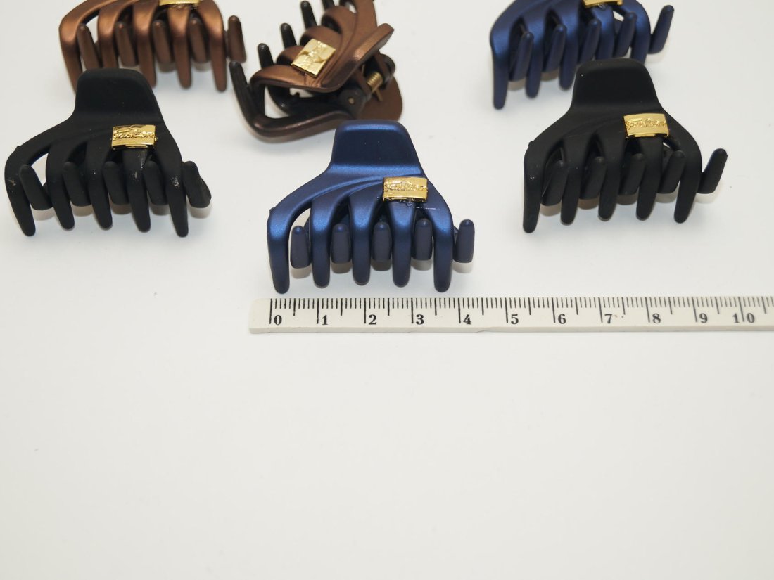 Краби для волосся. Матові 4 см. - Кристалік