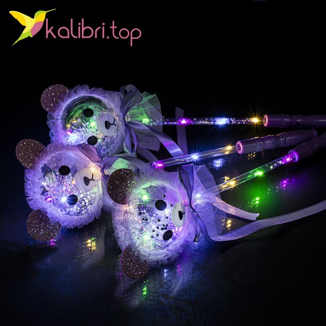Светящиеся палочка мишки фиолетовый оптом фото 547