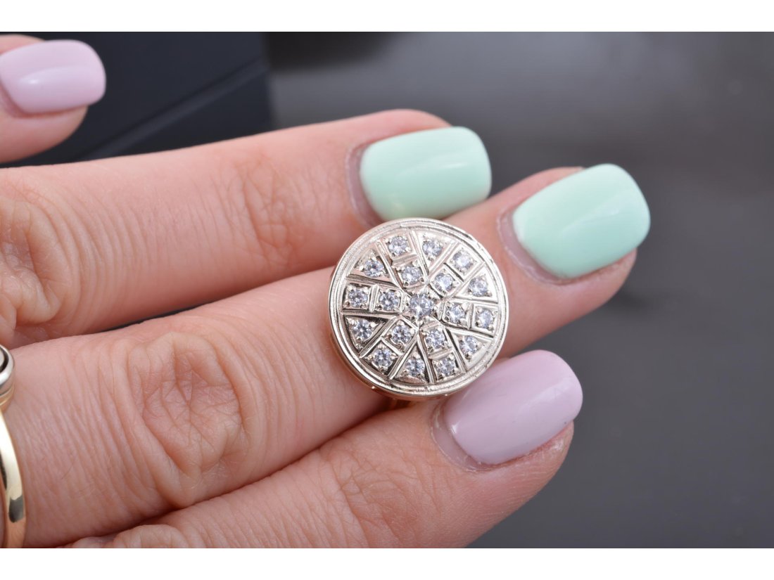 Каблучка жіноча з цирконієм