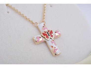 Підвіс Хрест із метеликом - Купити