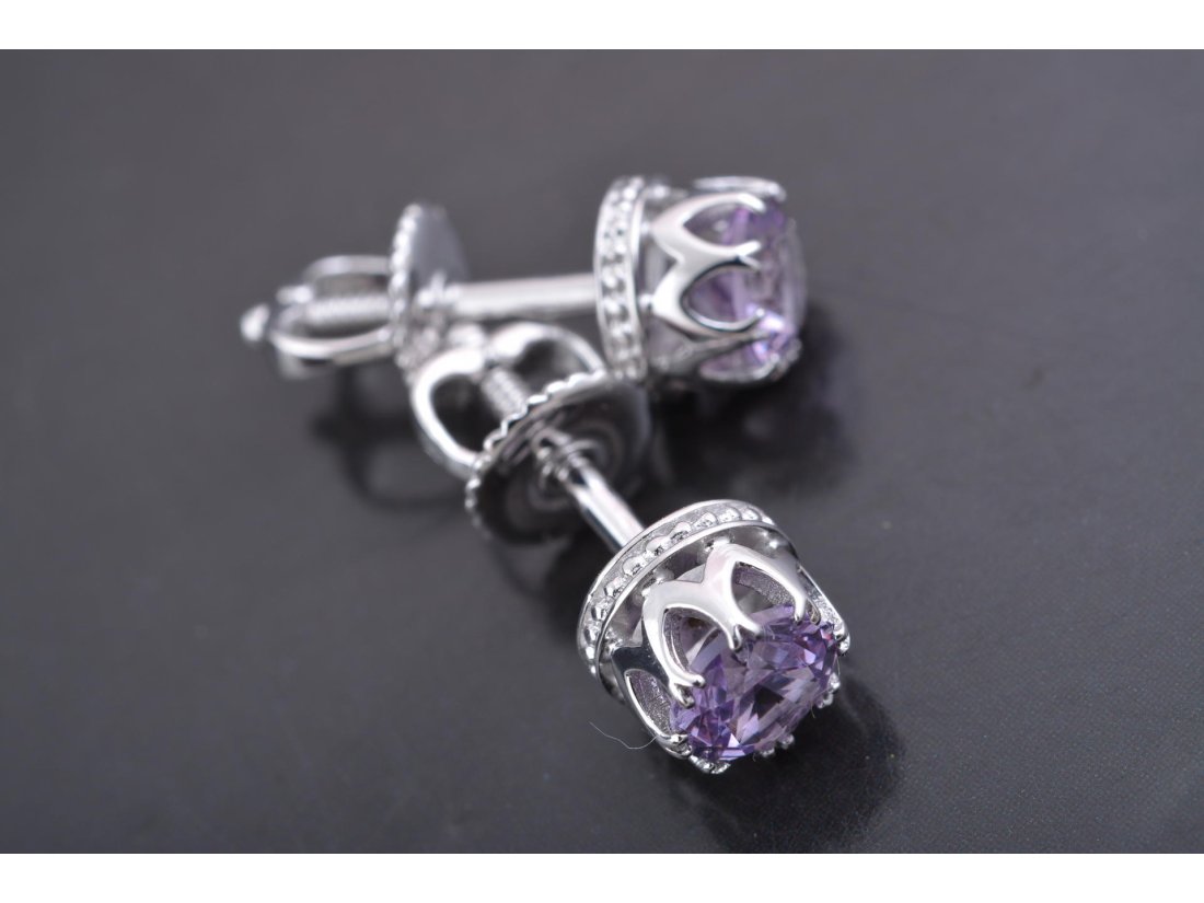 Сережки-пусети "Корона"