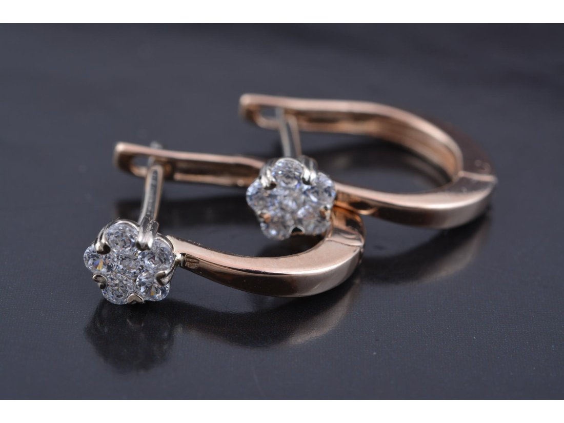 Повсякденні сережки з цирконієм - Купити