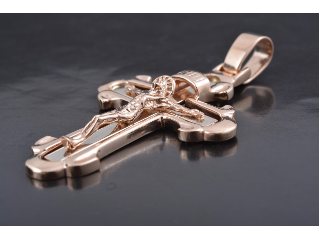 Хрест литий без каміння - Багира