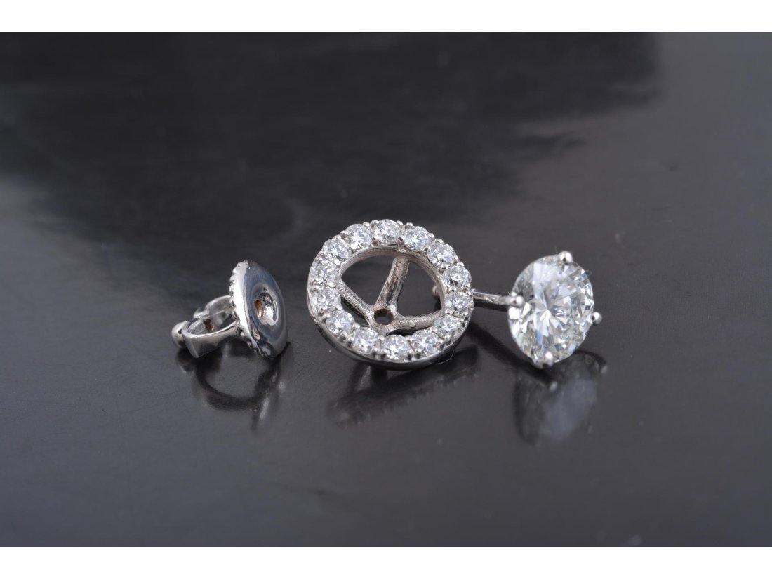 Сережки-трансформери з діамантами