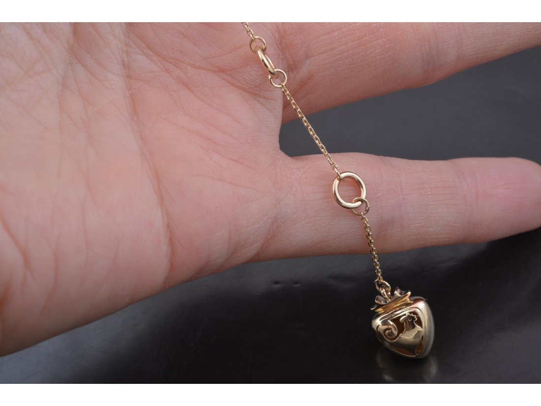 Кольє у стилі Chantecler, червоне золото