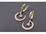 Сережки "Півмісяць із зіркою"