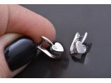 Сережки "Сердечки" з діамантами - Купити