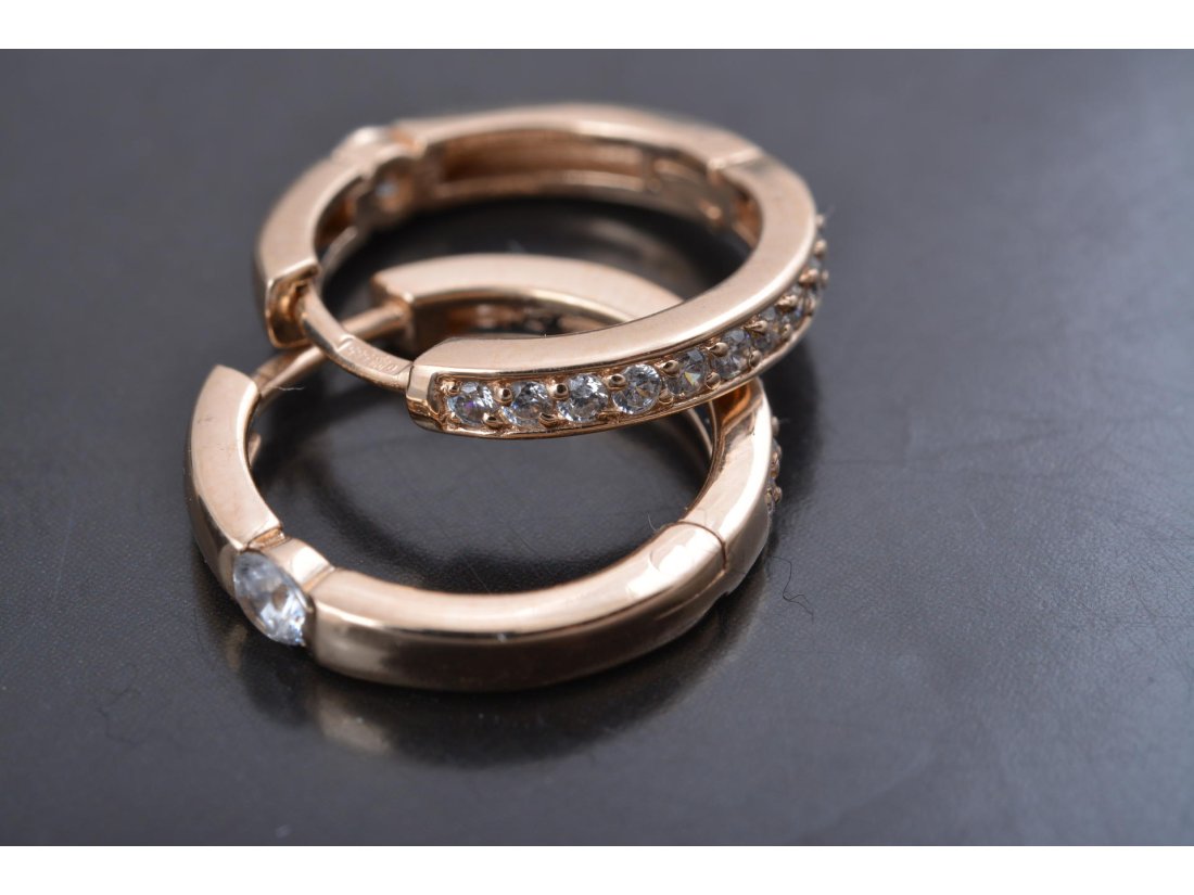 Сережки-самоколки двосторонні