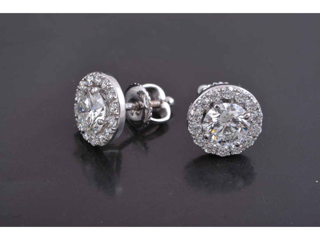 Сережки-трансформери з діамантами