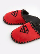 Детские домашние тапочки Superman, красные закрытые, Family Story