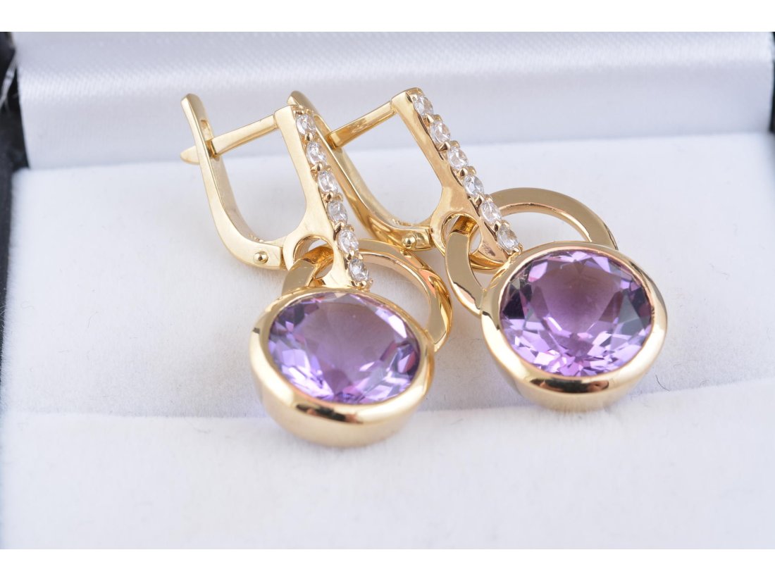 Сережки з аметистом - Багира