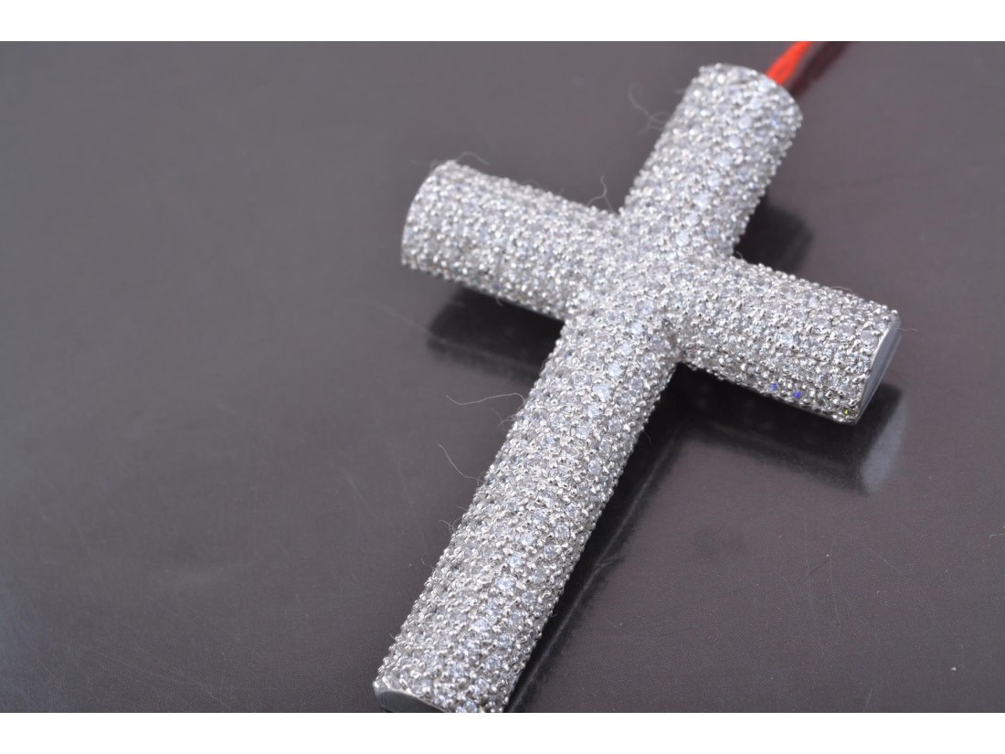 Підвіс Хрест з розсипом каміння