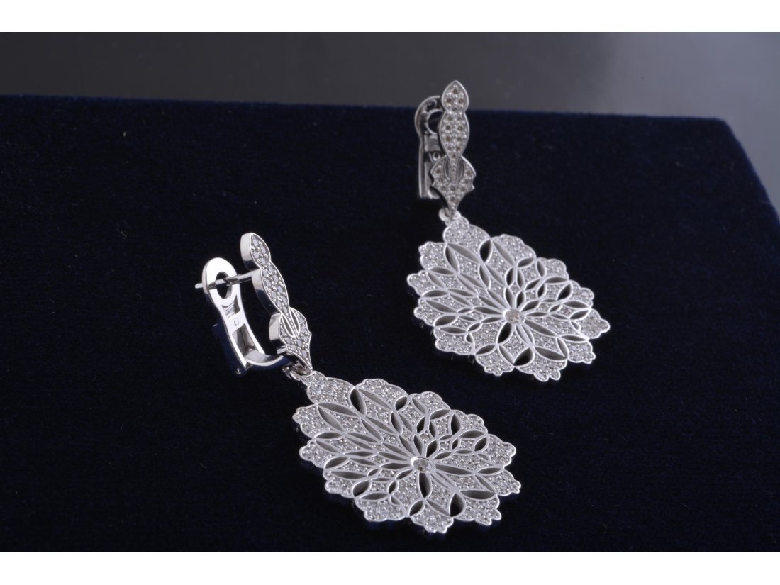 Сережки з діамантами