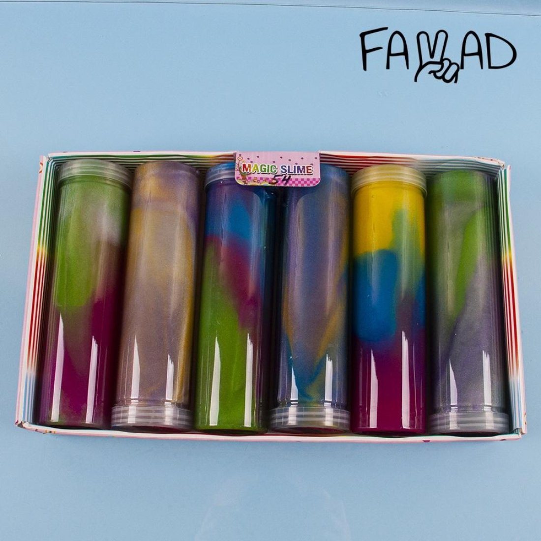 слайм в колбе цветной оптом, фото 5425