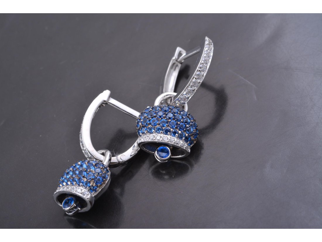 Сережки у стилі Chantecler, біле золото - Купити