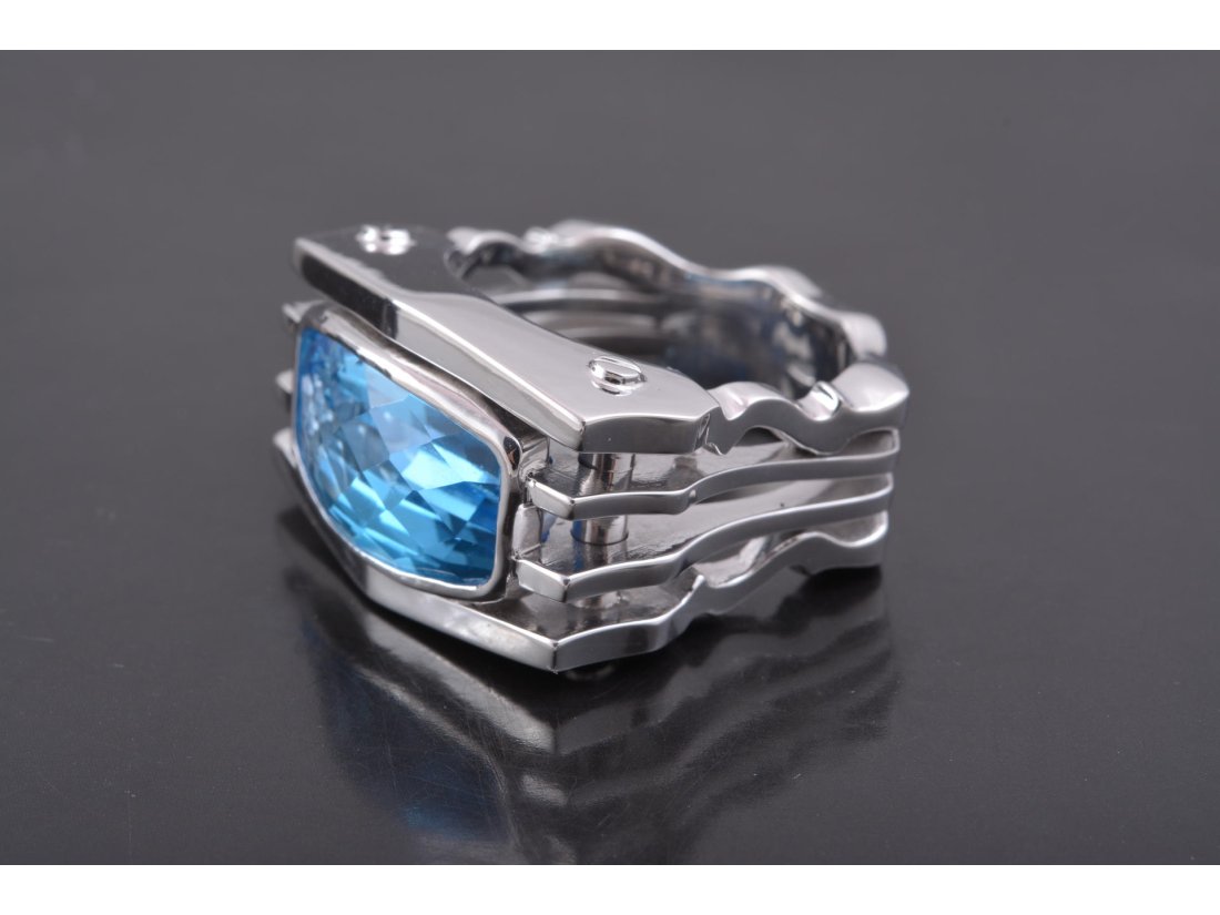 Чоловічий срібний перстень - Багира