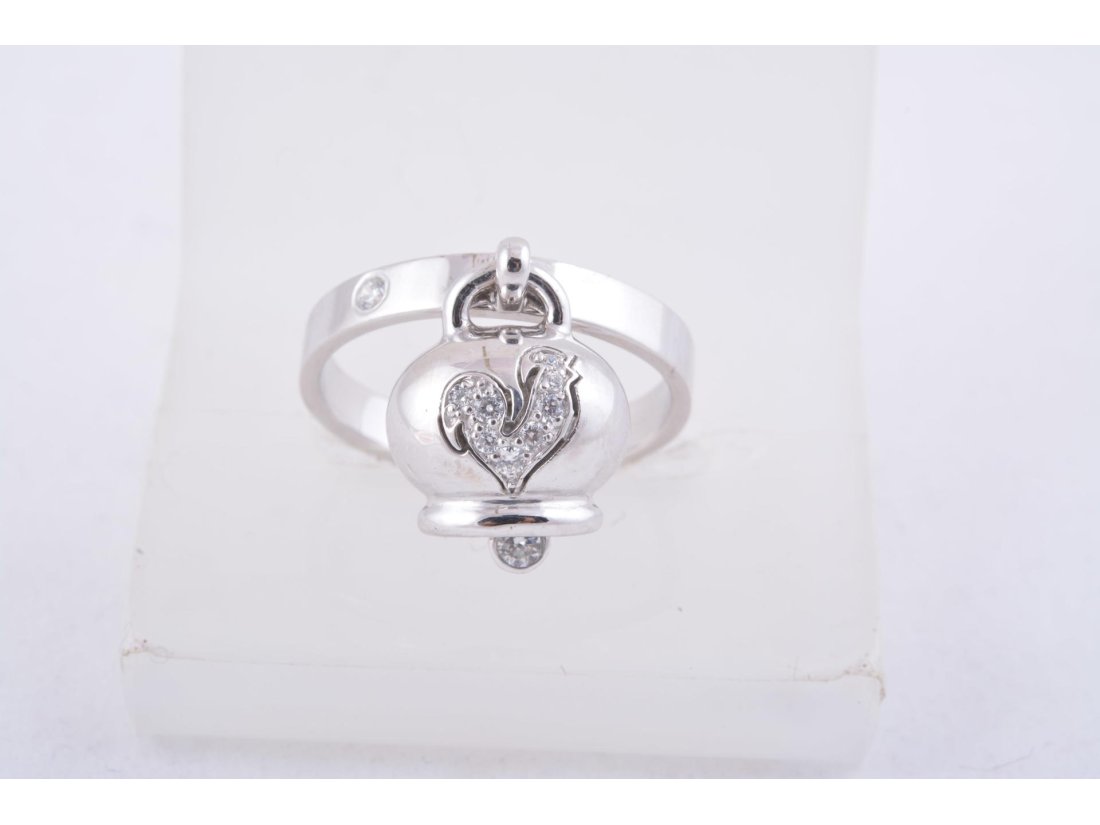 Каблучка з дзвіночком у стилі Chantecler, срібло